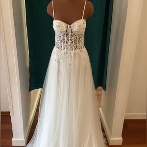 Jovani corset bodice tulle ballgown